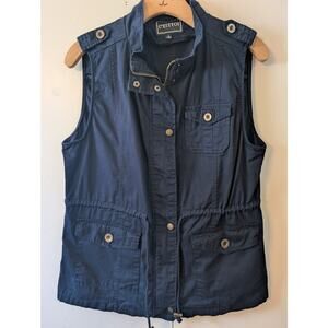 C'esttoi Blue Zip Vest Large